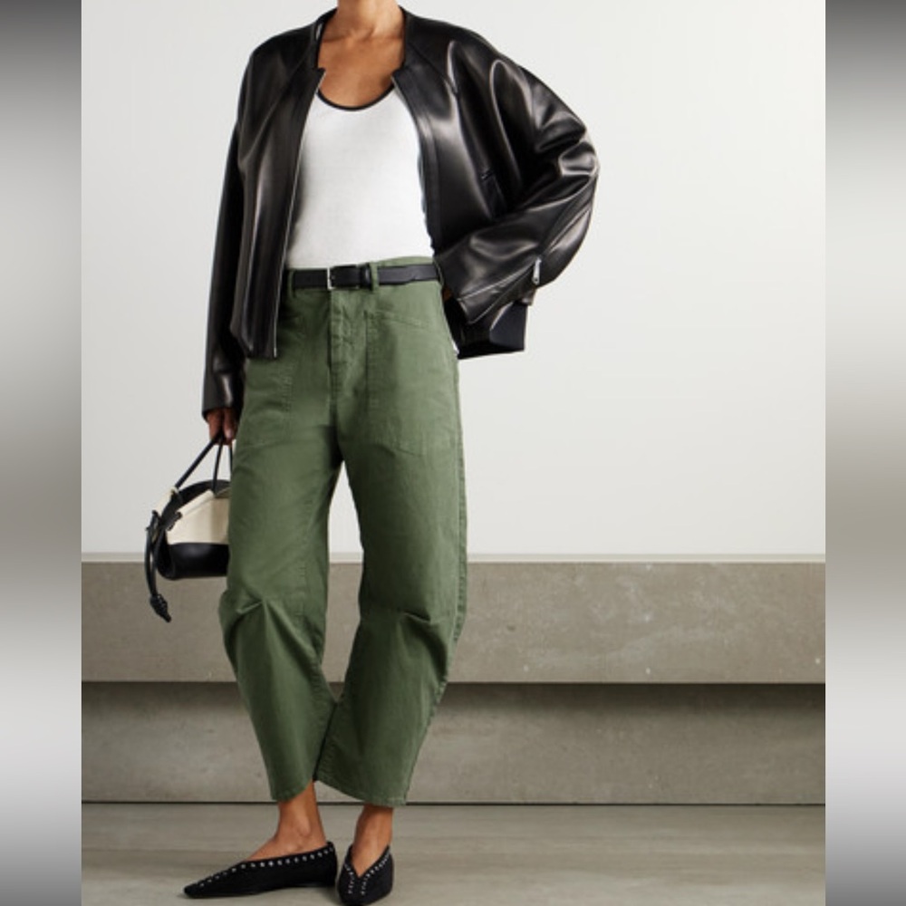 Nili Lotan Green Shon Pants